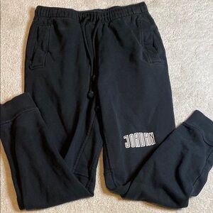 Jordan Black Jogger Sweatpants Relaxed Fit
